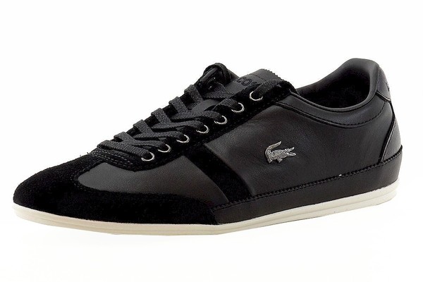  Lacoste Men's Misano Leather/Suede Sneakers Shoes 