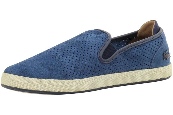  Lacoste Men's Tombre 117 Perforated Suede Espadrilles Loafers Shoes 