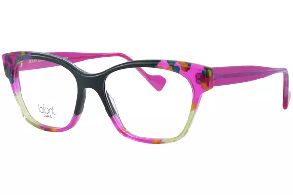  Lafont Paris Sweet Eyeglasses Women's Full Rim Rectangle Shape 