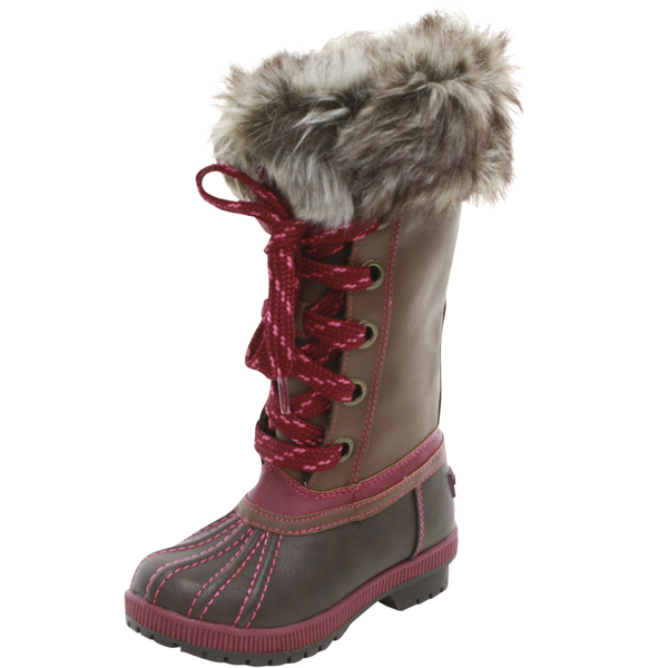  London Fog Little/Big Girl's Melton Water Resistant Snow Boots Shoes 