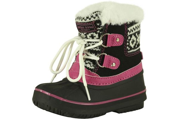  London Fog Toddler Girl's Lil Tottenham Water Resistant Snow Boots Shoes 