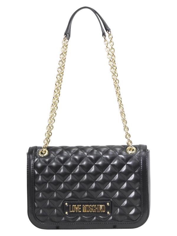  Love Moschino Women's Chain Handle Quilted Shoulder Handbag 