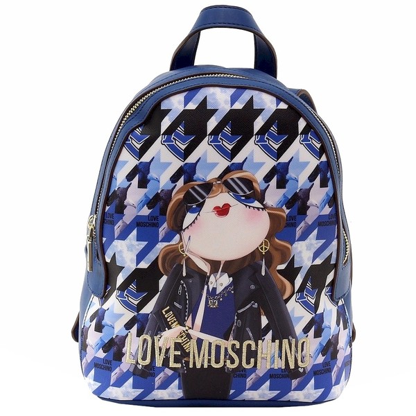  Love Moschino Women's Digital Print Book Bag Backpack 