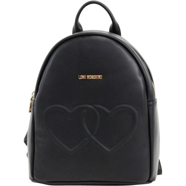  Love Moschino Women's Double Heart Book Bag Backpack 