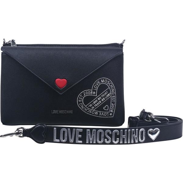  Love Moschino Women's Embroidered Heart Crossbody Handbag 