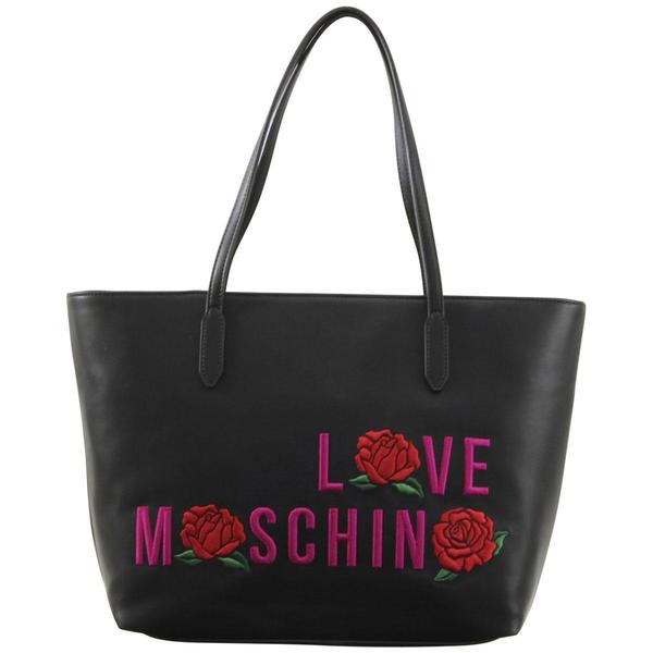  Love Moschino Women's Embroidered Rose Tote Handbag 