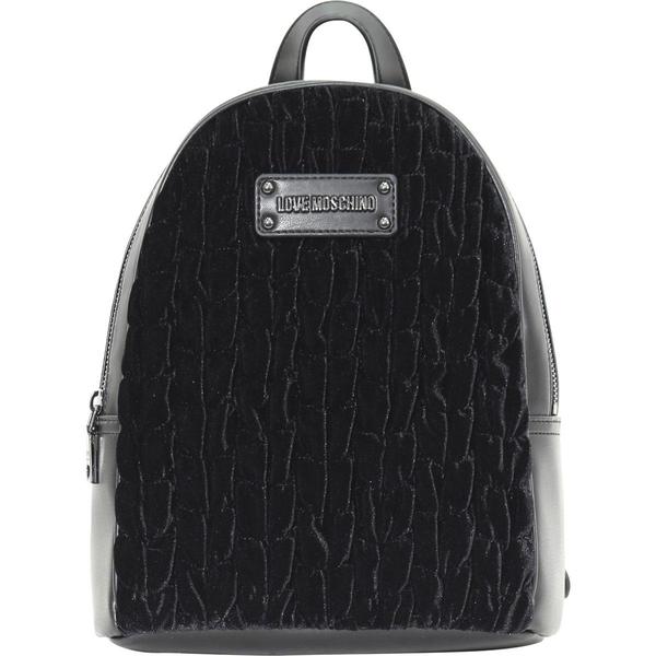  Love Moschino Women's Gathered Velvet Backpack Bag 