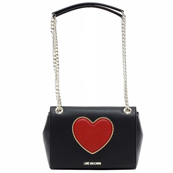  Love Moschino Women's Heart & Logo Flap-Over Satchel Handbag 