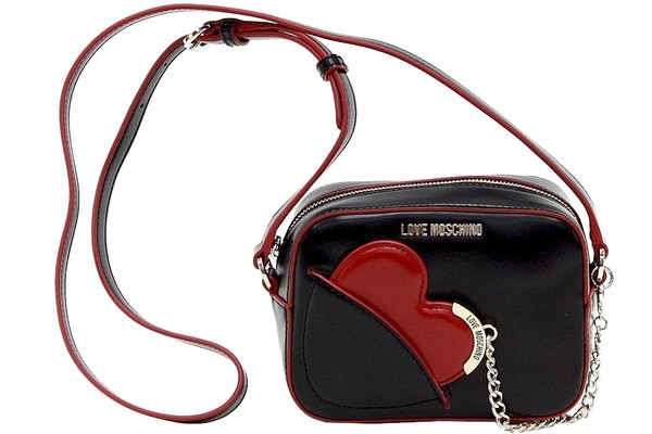  Love Moschino Women's Heart Mirror Crossbody Handbag 