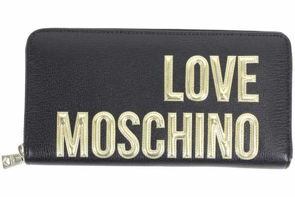  Love Moschino Women's Large Zip-Around Clutch Wallet 