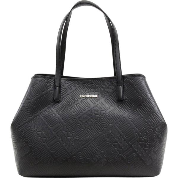  Love Moschino Women's Logo Embossed Satchel Handbag 