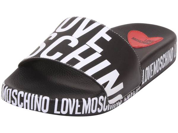  Love Moschino Women's Logo Pool Slides Sandals 