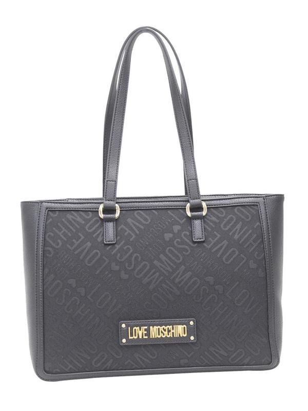  Love Moschino Women's Logo Print Tote Handbag 