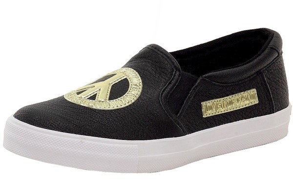  Love Moschino Women's Pebbled Fashion Slip-On Sneakers Shoes 