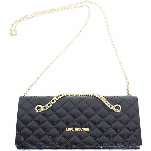  Love Moschino Women's Quilted Chain Crossbody Envelope Clutch Handbag 