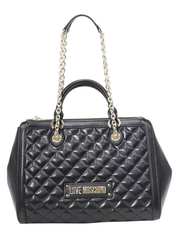  Love Moschino Women's Quilted Satchel Handbag 