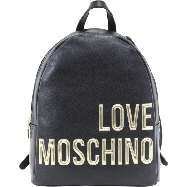  Love Moschino Women's Raised Letter Logo Pebbled Leather Backpack 