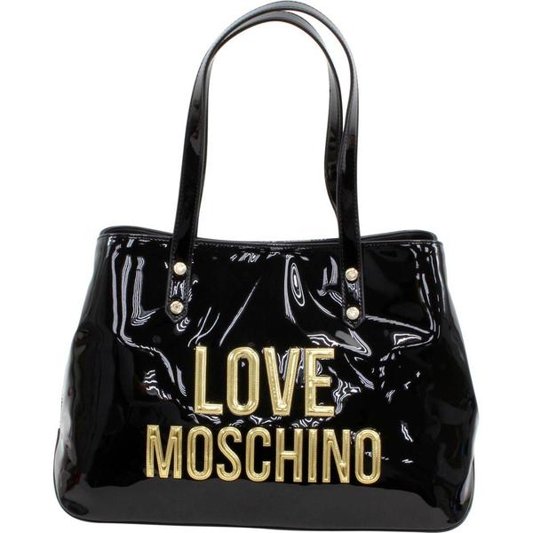  Love Moschino Women's Raised Letter Logo Tote Handbag 