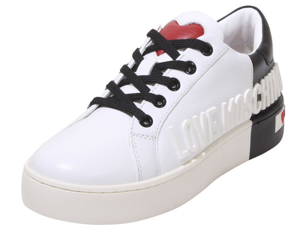  Love Moschino Women's Sneakers Rubberized Logo 