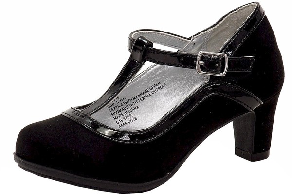  Mia Girl's Melissa T-Strap Mary Jane Heels Shoes 