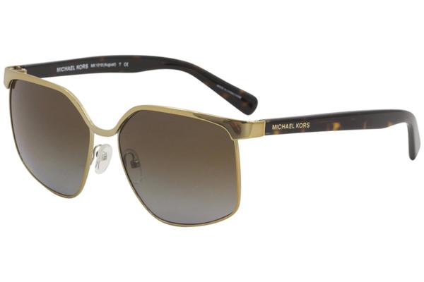  Michael Kors August MK1018 MK/1018 1145T5 Pale Gold Square Sunglasses 56mm 