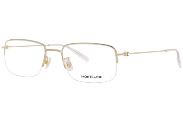  Mont Blanc MB00840OK Eyeglasses Men's Semi Rim Rectangular Optical Frame 