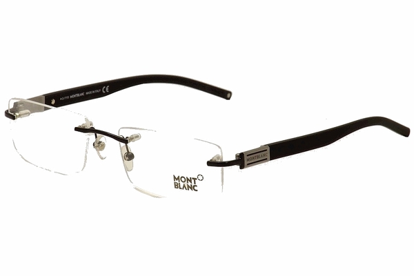 Mont Blanc Men's Eyeglasses MB0382 MB/0382 Rimless Optical Frame 