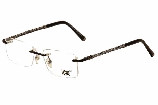  Mont Blanc Men's Eyeglasses MB0391 MB/0391 Rimless Optical Frame 