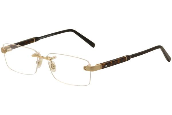  Mont Blanc Men's Eyeglasses MB617 MB/617 Rimless Optical Frame 