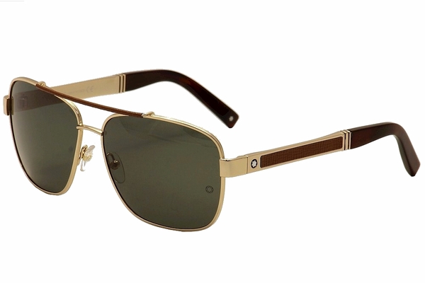  Mont Blanc Men's MB 463S 463/S Pilot Sunglasses 