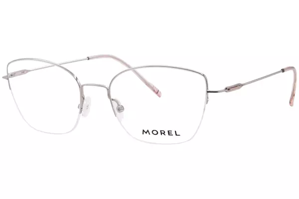  Morel Lise-3 Eyeglasses Women's Semi Rim Cat Eye 
