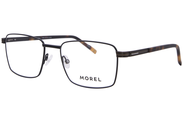  Morel Lowell-1 Eyeglasses Men's Full Rim Rectangle Shape 