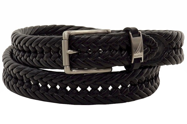  Nautica Men's Hand Laced Braided Belt 