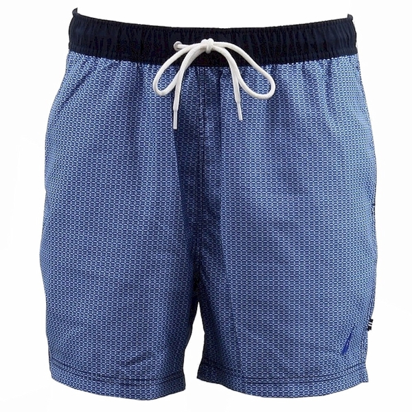  Nautica Men's Key Item Swimwear Micro-Geo Trunk Swim Shorts 