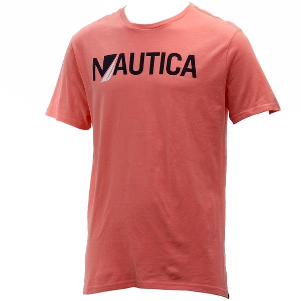  Nautica Men's Sail Graphic Brand Short Sleeve Cotton Crew Neck T-Shirt 