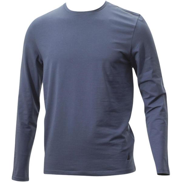  Nautica Men's Solid Long Sleeve Crew Neck Shirt 