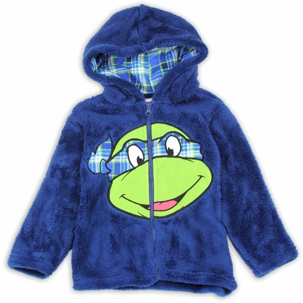  Nickelodeon Toddler Boys Teenage Mutant Ninja Turtles Leonardo Velboa Hoodie 