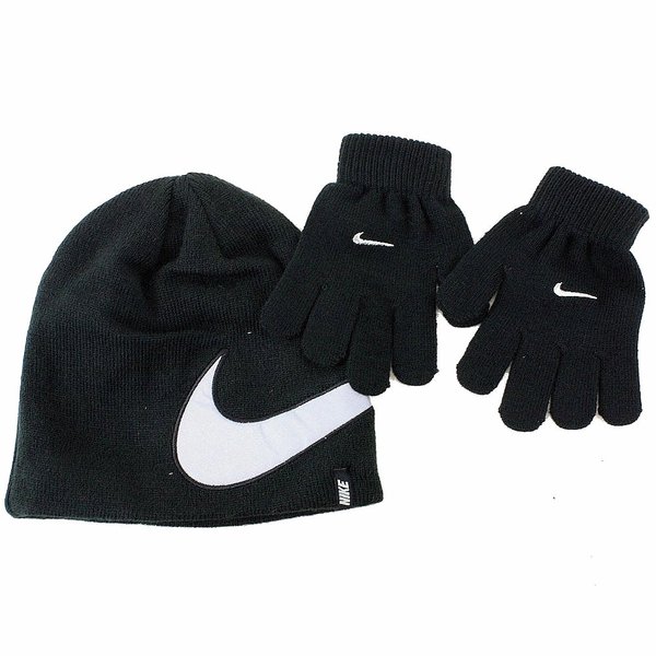  Nike 2-Piece Youth Knit Winter Beanie Hat & Glove Set 
