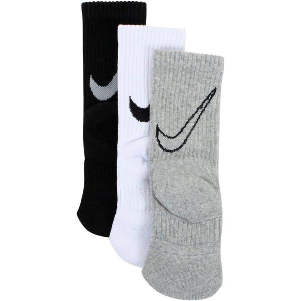  Nike Boy's 3-Pair Graphic Swoosh Logo Sport Crew Socks 