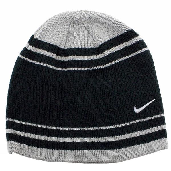  Nike Boy's Contrasting Stripe Knit Winter Beanie Hat 