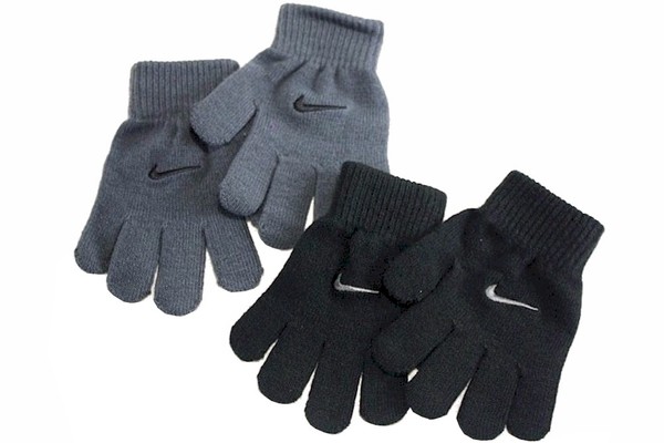  Nike Boy's Everyday Solid Knit 2-Pack Gloves 