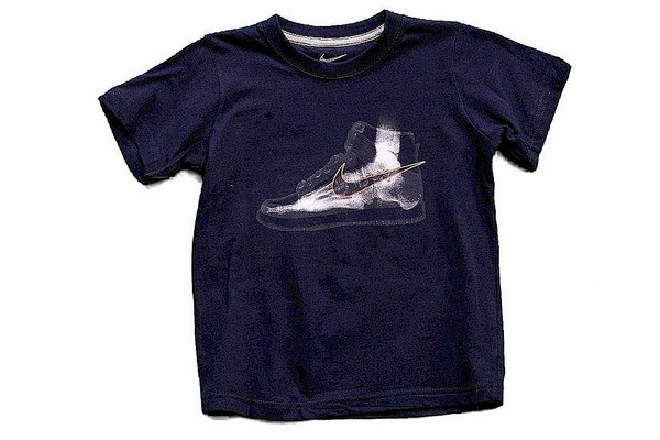  Nike Boy's Sneaker X-Ray & Swoosh Logo Short Sleeve T-Shirt 