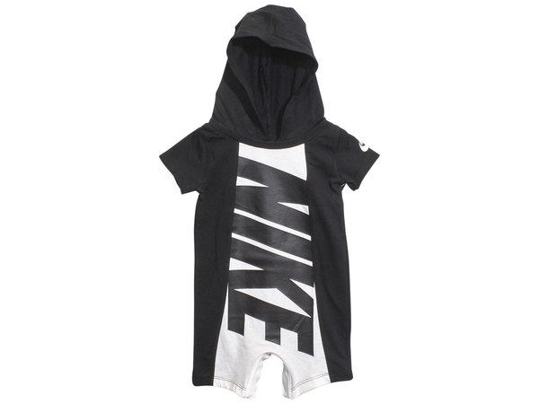  Nike Infant Boy's Amplify Hooded Bodysuit Romper Snap Bottom 
