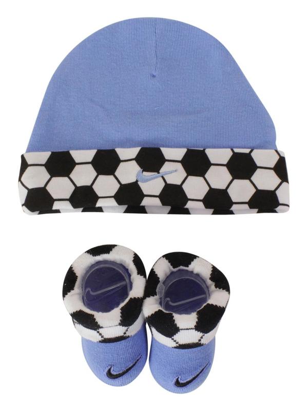  Nike Infant Boy's Soccer Ball 2-Piece Hat & Booties Set 