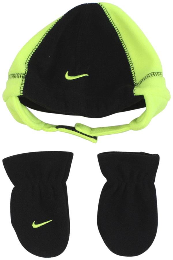  Nike Infant Boy's Swoosh Logo 2-Piece Beanie Hat & Mittens Set 