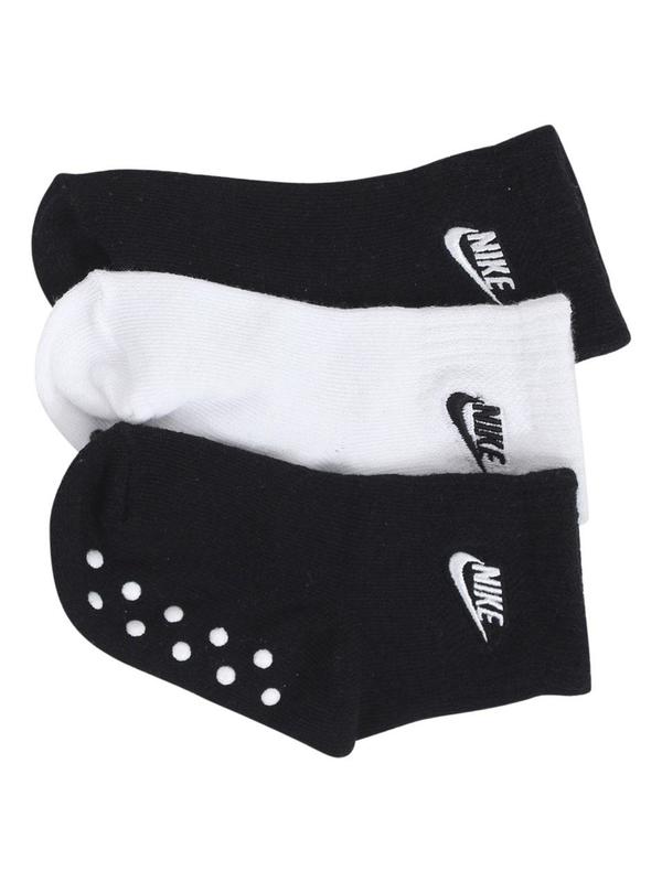  Nike Infant/Toddler's Core Futura Grippy Socks 3-Pairs 