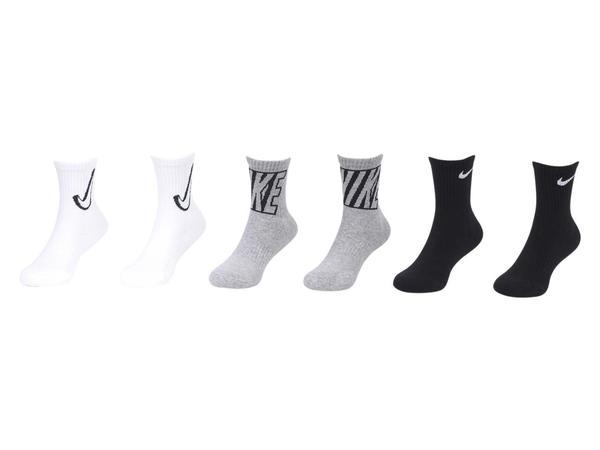  Nike Little Boy's 6-Pairs Nike Icons Dri-FIT Crew Socks 