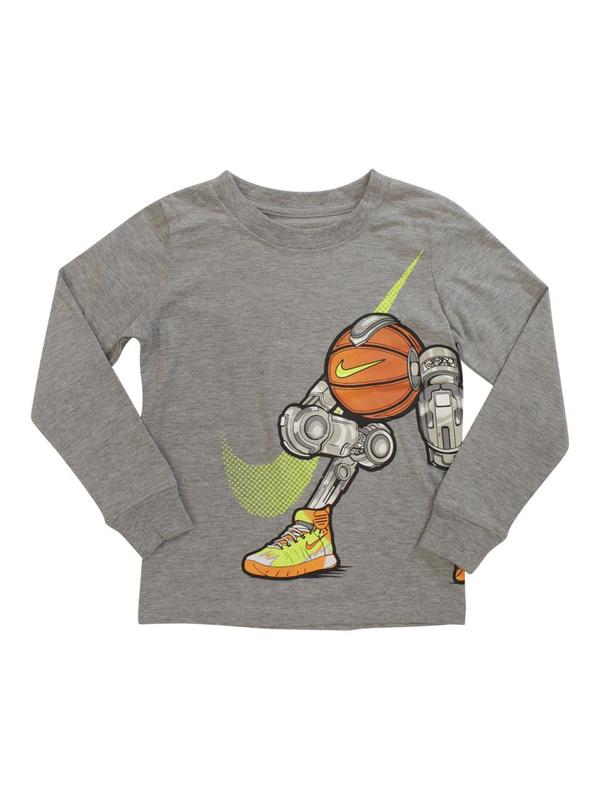  Nike Little Boy's Basketball Robot Long Sleeve Crew Neck T-Shirt 