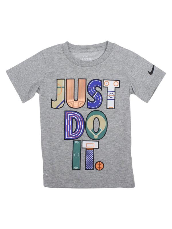  Nike Little Boy's Dri-FIT Geometry Short Sleeve Crew Neck T-Shirt 