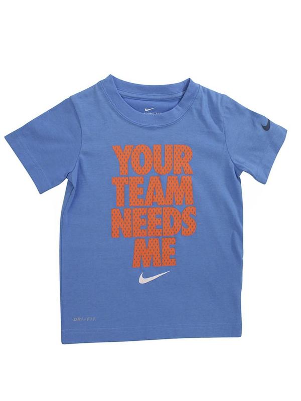  Nike Little Boy's Dri-FIT Your Team Needs Me Short Sleeve Crew Neck T-Shirt 